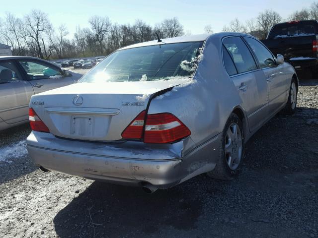 JTHBN36F540126981 - 2004 LEXUS LS 430 SILVER photo 4