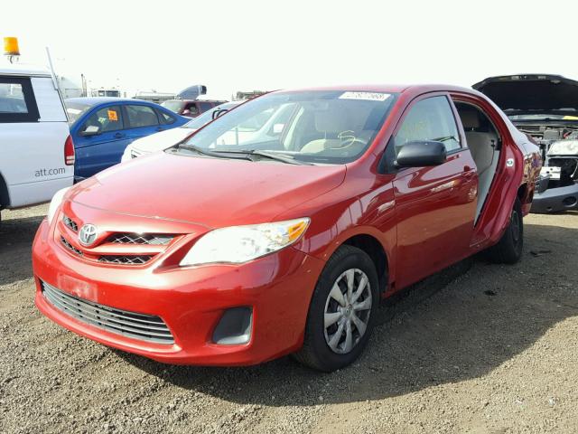 JTDBU4EEXB9163827 - 2011 TOYOTA COROLLA BA RED photo 2