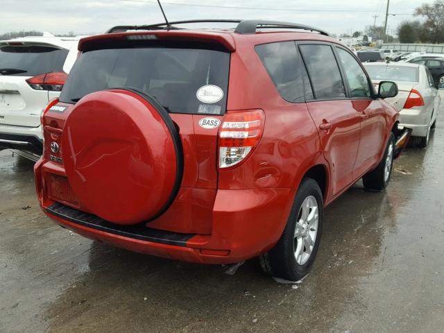 2T3ZF4DV9BW073207 - 2011 TOYOTA RAV4 RED photo 4