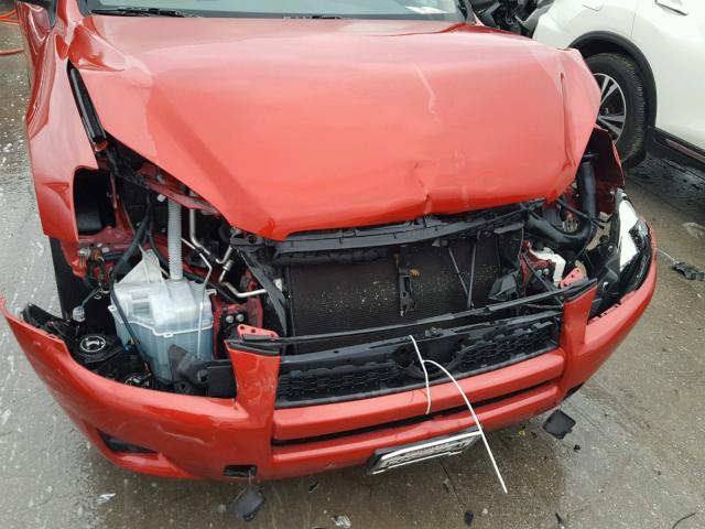 2T3ZF4DV9BW073207 - 2011 TOYOTA RAV4 RED photo 9