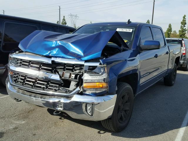 1GCUKREC7GF235313 - 2016 CHEVROLET SILVERADO BLUE photo 2