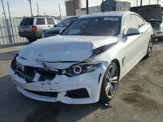 WBA3R1C57EK191652 - 2014 BMW 435 I WHITE photo 2