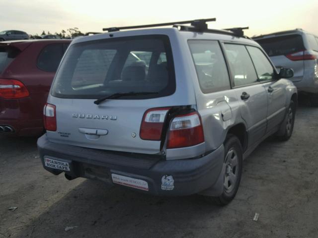 JF1SF63582H735465 - 2002 SUBARU FORESTER L SILVER photo 4