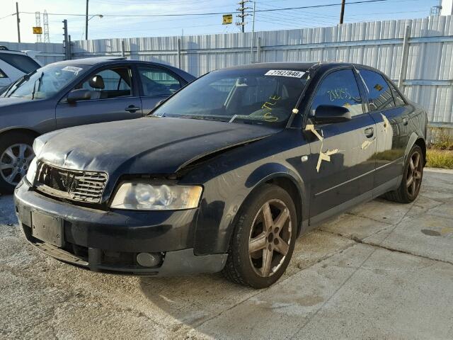 WAULC58EX2A151228 - 2002 AUDI A4 1.8T QU BLACK photo 2