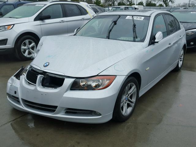 WBAVA37508NL49676 - 2008 BMW 328 I SILVER photo 2