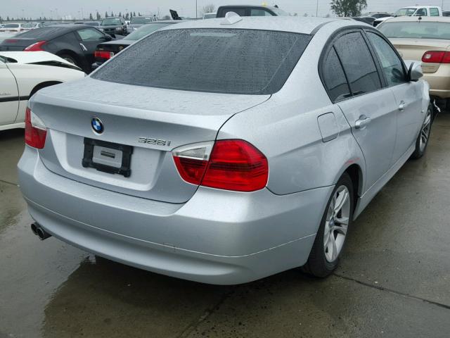 WBAVA37508NL49676 - 2008 BMW 328 I SILVER photo 4