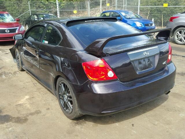 JTKDE167680248223 - 2008 TOYOTA SCION TC იასამნისფერი ფოტო 3