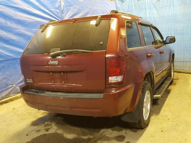 1J8GR48K57C561586 - 2007 JEEP GRAND CHER BURGUNDY photo 4