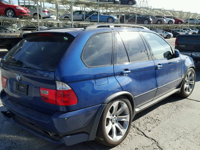 5UXFA93596LE84245 - 2006 BMW X5 4.8IS BLUE photo 4