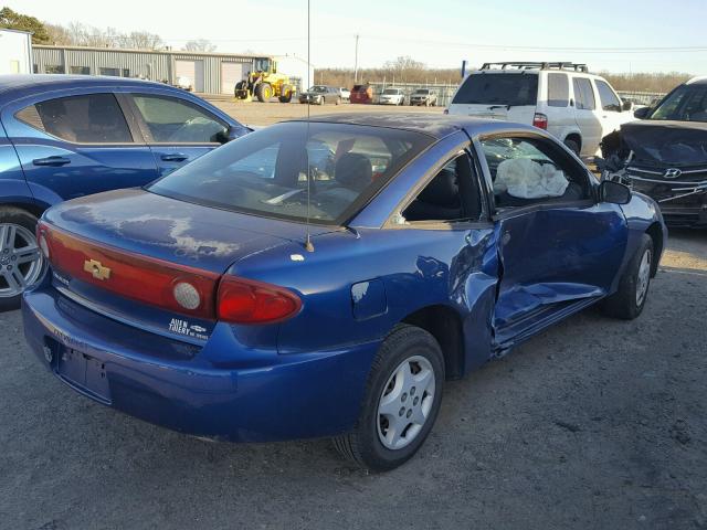 1G1JC12F357127450 - 2005 CHEVROLET CAVALIER BLUE photo 4