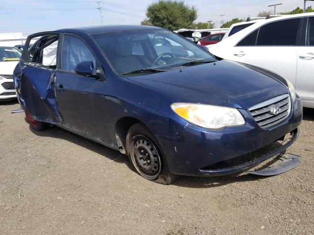 KMHDU46D68U458634 - 2008 HYUNDAI ELANTRA GL BLUE photo 1