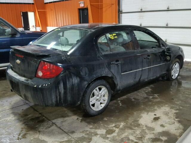 1G1AL55F267742690 - 2006 CHEVROLET COBALT LT BLACK photo 4