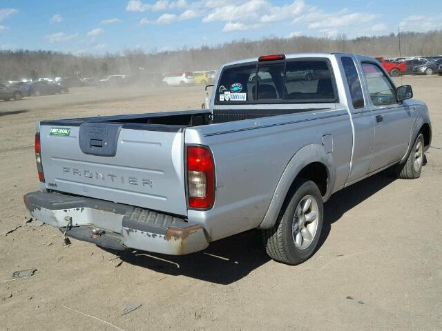 1N6DD26S21C321898 - 2001 NISSAN FRONTIER K SILVER photo 4