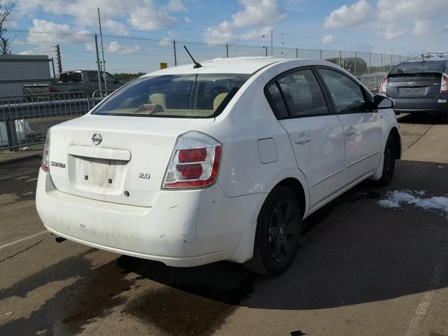 3N1AB61E67L697864 - 2007 NISSAN SENTRA 2.0 WHITE photo 4