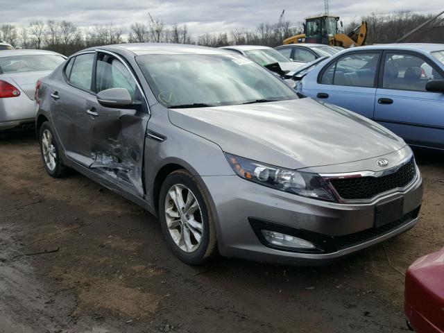 5XXGN4A72DG118557 - 2013 KIA OPTIMA EX GRAY photo 1