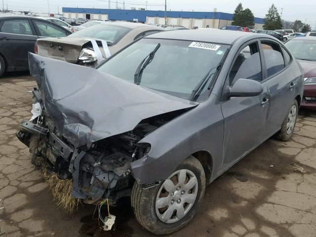 KMHDU46D08U521131 - 2008 HYUNDAI ELANTRA GL GRAY photo 2