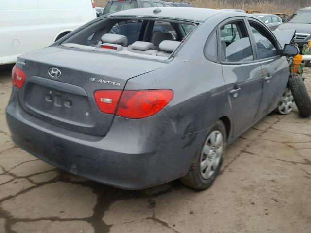 KMHDU46D08U521131 - 2008 HYUNDAI ELANTRA GL GRAY photo 4