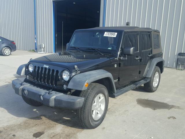 1C4BJWDG4EL116467 - 2014 JEEP WRANGLER U BLACK photo 2