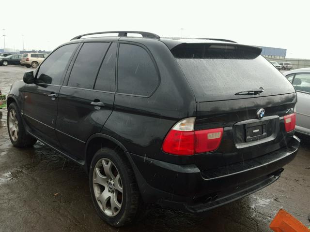 5UXFB33593LH40860 - 2003 BMW X5 4.4I BLACK photo 3