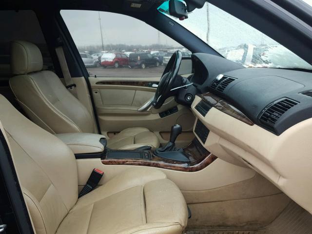 5UXFB33593LH40860 - 2003 BMW X5 4.4I BLACK photo 5