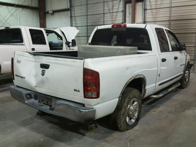 3D7KR28C75G713382 - 2005 DODGE RAM 2500 S WHITE photo 4