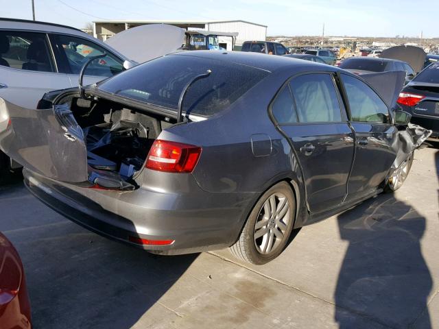 3VW1K7AJ4FM236720 - 2015 VOLKSWAGEN JETTA BASE 灰色 照片 4