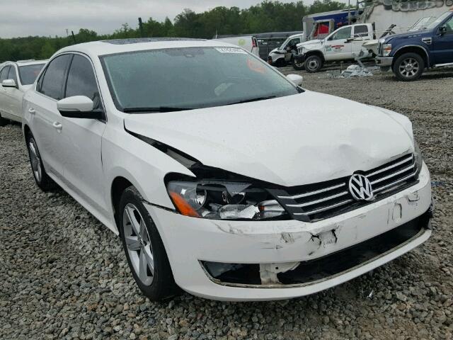 1VWBH7A34DC042627 - 2013 VOLKSWAGEN PASSAT SE WHITE photo 1