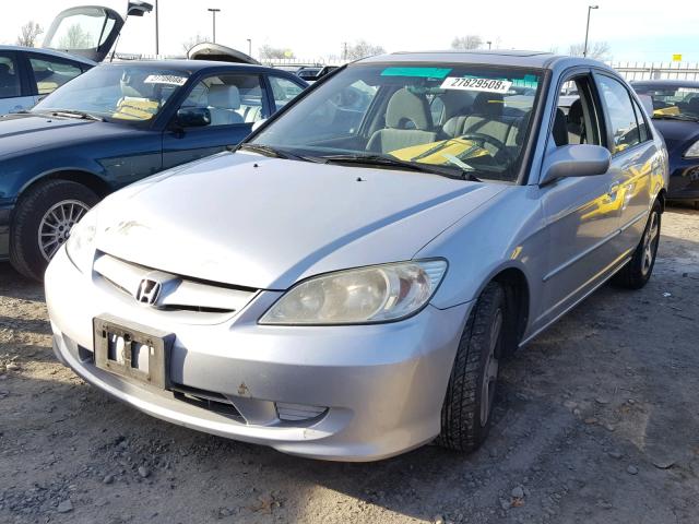 2HGES26715H517196 - 2005 HONDA CIVIC EX SILVER photo 2