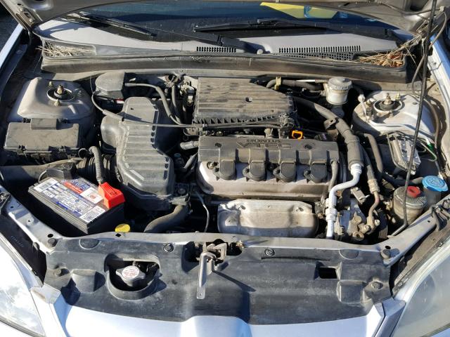 2HGES26715H517196 - 2005 HONDA CIVIC EX SILVER photo 7