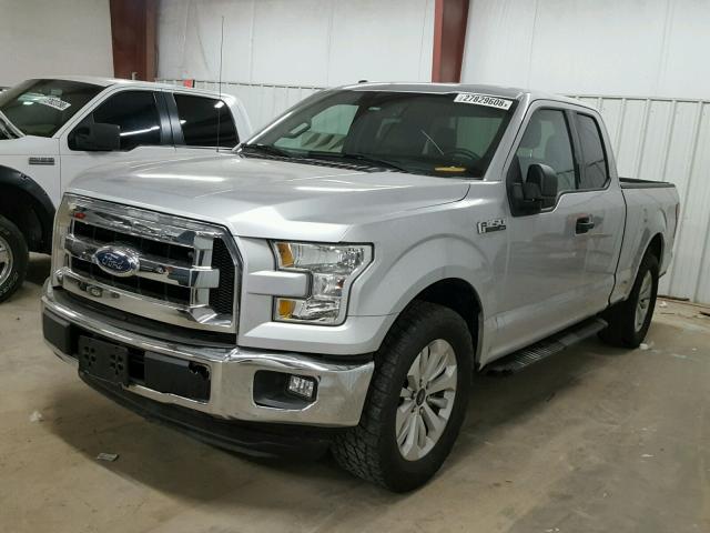 1FTEX1CP6FKE97536 - 2015 FORD F150 SUPER SILVER photo 2