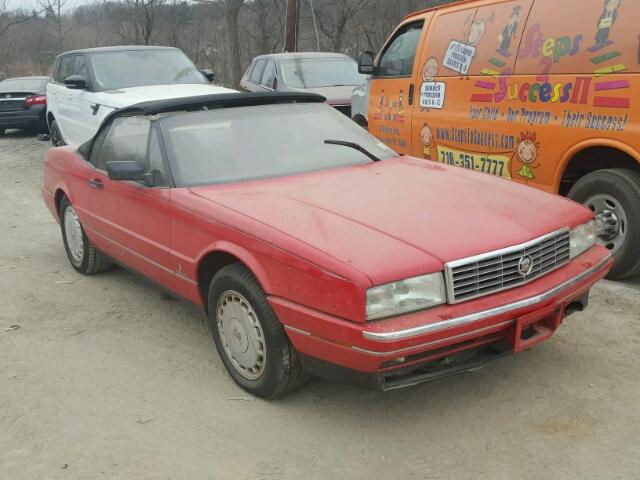 1G6VS3389NU125391 - 1992 CADILLAC ALLANTE RED photo 1