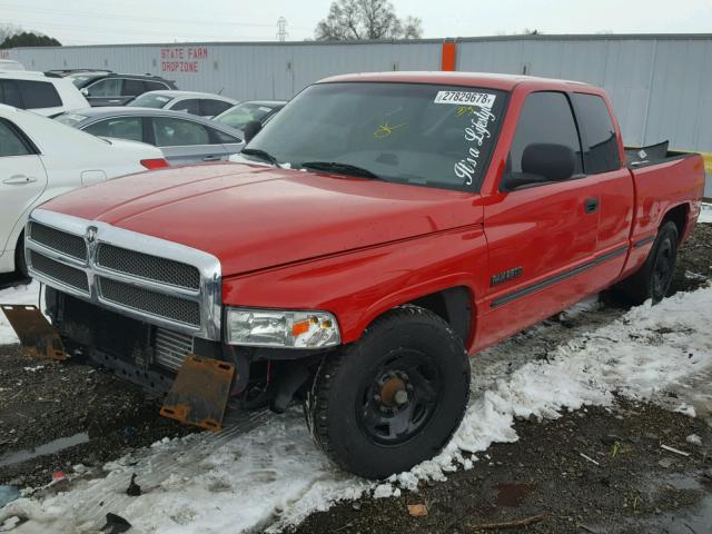 3B7KC2264XG134173 - 1999 DODGE RAM 2500 RED photo 2