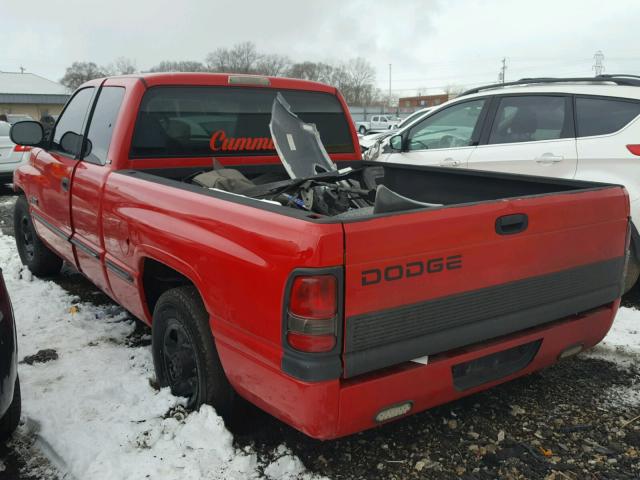 3B7KC2264XG134173 - 1999 DODGE RAM 2500 RED photo 3