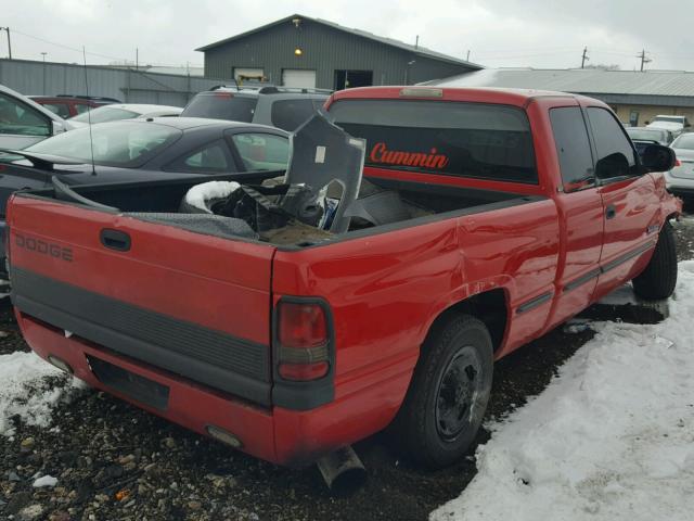 3B7KC2264XG134173 - 1999 DODGE RAM 2500 RED photo 4