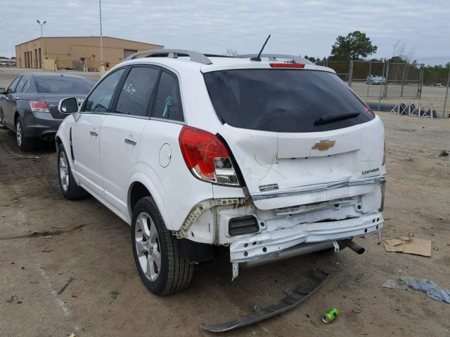 3GNAL4EK1DS549287 - 2013 CHEVROLET CAPTIVA LT WHITE photo 3