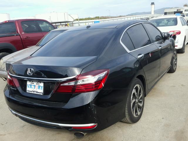 1HGCR2F85HA139043 - 2017 HONDA ACCORD EXL BLACK photo 4