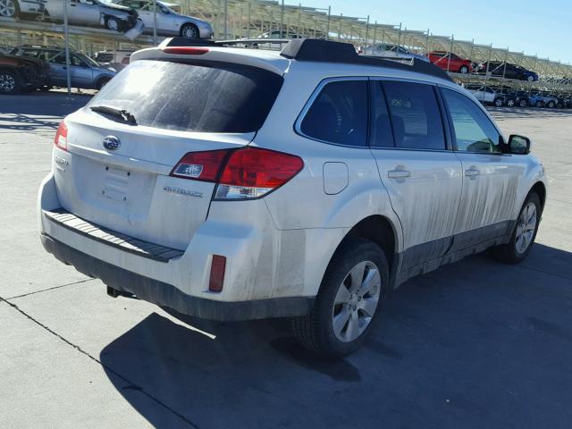 4S4BRCBC6A3337632 - 2010 SUBARU OUTBACK 2. WHITE photo 4