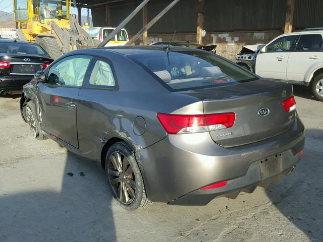 KNAFW6A30B5433163 - 2011 KIA FORTE SX GRAY photo 3