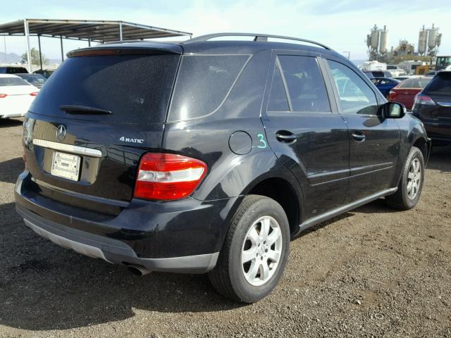 4JGBB86E17A198950 - 2007 MERCEDES-BENZ ML 350 BLACK photo 4