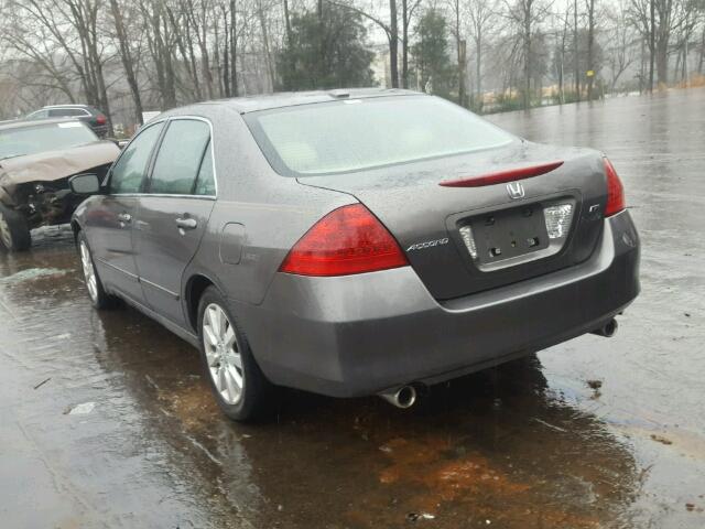 1HGCM66506A063482 - 2006 HONDA ACCORD EX GRAY photo 3