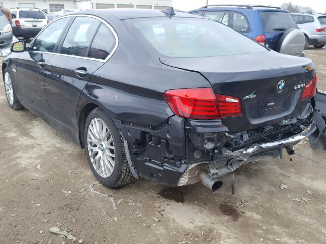 WBAFU7C50DDU70121 - 2013 BMW 535 XI BLACK photo 3