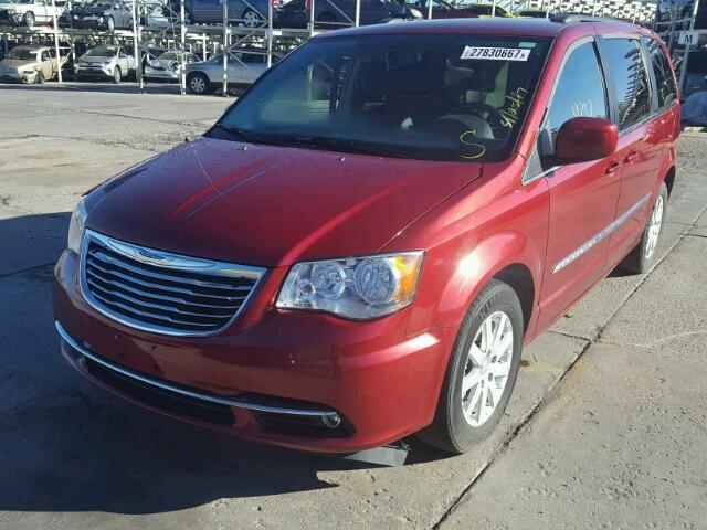 2C4RC1BG7ER436792 - 2014 CHRYSLER TOWN & COU RED photo 2