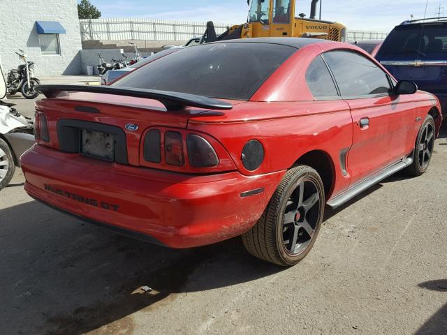 1FALP42X7TF137194 - 1996 FORD MUSTANG GT RED photo 4