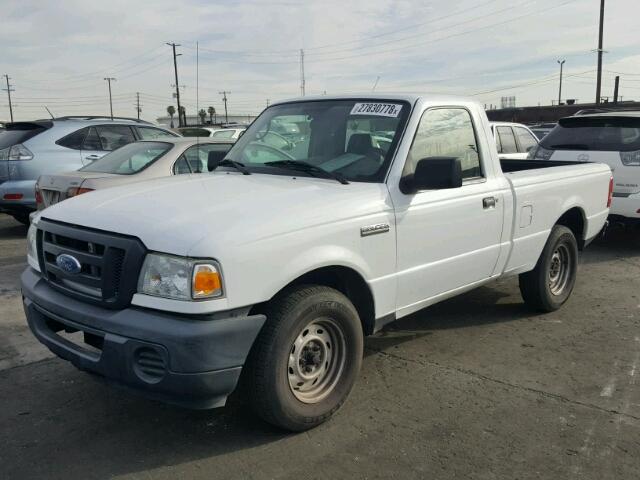 1FTYR10D69PA34451 - 2009 FORD RANGER WHITE photo 2