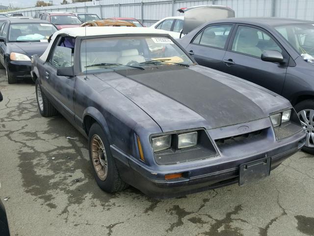 1FABP2733FF160742 - 1985 FORD MUSTANG LX PURPLE photo 1