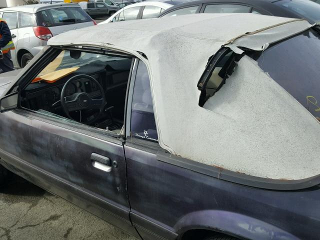 1FABP2733FF160742 - 1985 FORD MUSTANG LX PURPLE photo 9