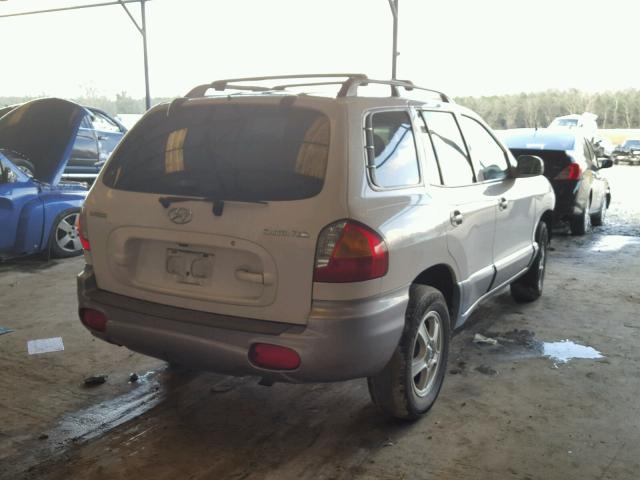 KM8SB12B14U631647 - 2004 HYUNDAI SANTA FE G WHITE photo 4