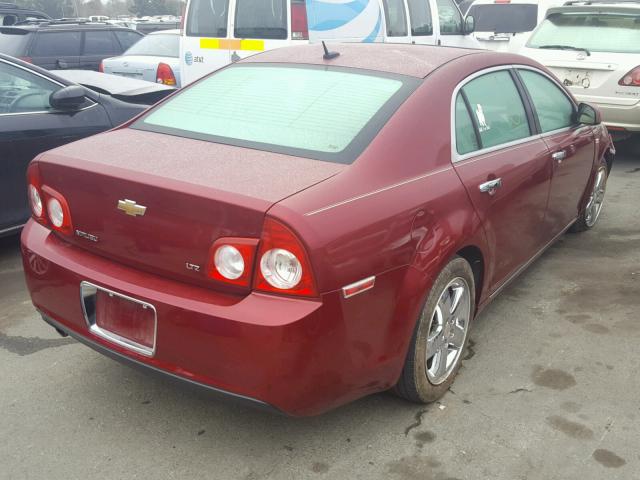 1G1ZK57B78F283858 - 2008 CHEVROLET MALIBU LTZ RED photo 4