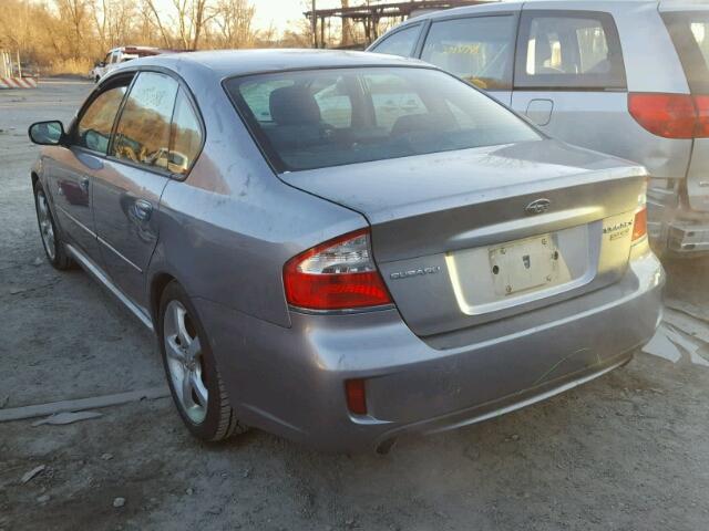 4S3BL626787217956 - 2008 SUBARU LEGACY 2.5 GRAY photo 3