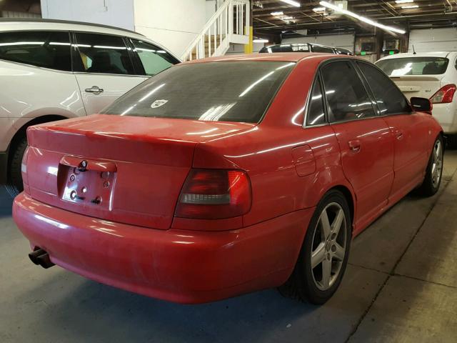 WAUDD68DXYA008061 - 2000 AUDI S4 2.7 QUA RED photo 4